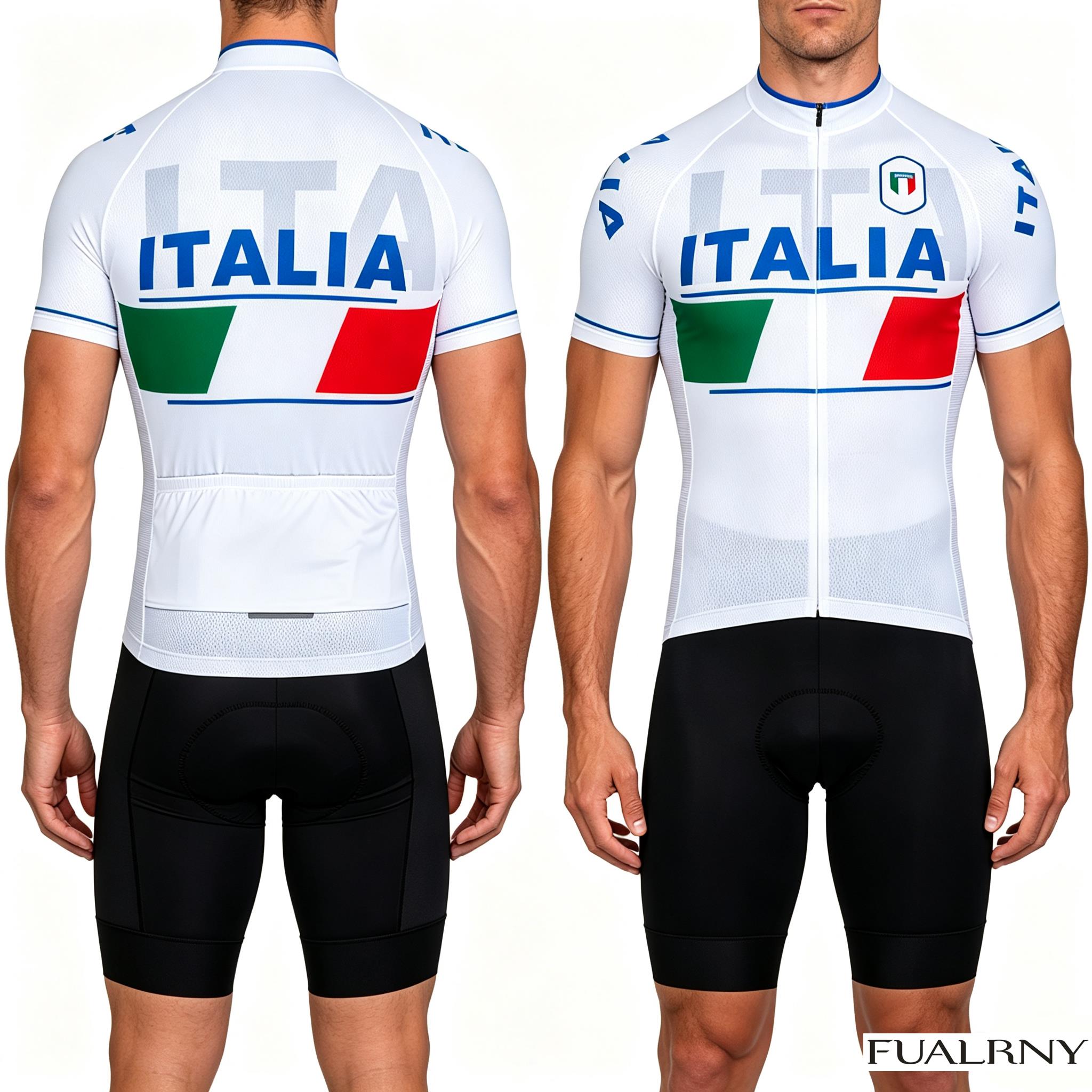Cycling Commuter Clothing - ITALIA Summer Cycling Jersey Set Maillot