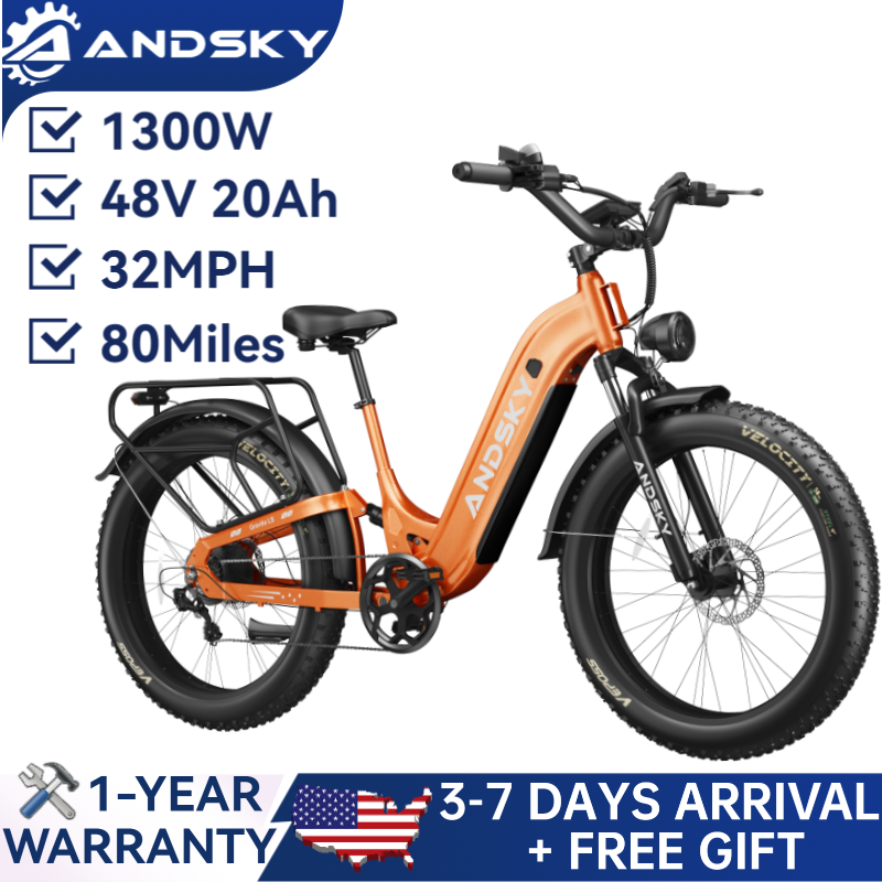 Commuting On Mountain Bike - ANDSKY Gravita LS Step-Through Electric Bicycle