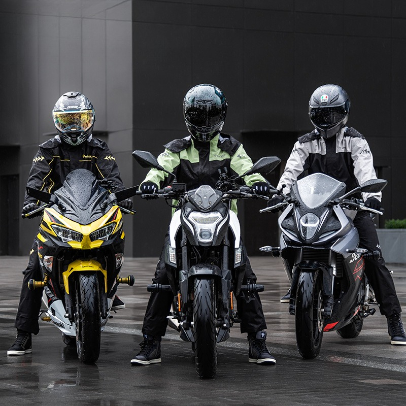 Cycling Commute Rain - Oxford Motorcycle Rain Suit Waterproof Jacket