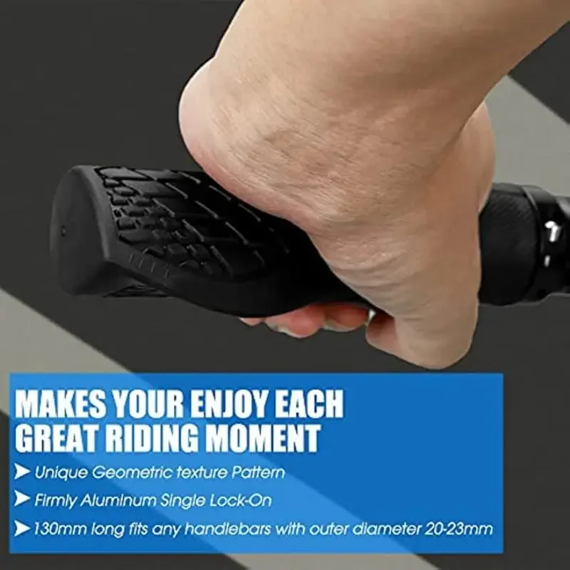 Alloy Rubber Bike Grips Single - Commuting On Mountain Bike recension och pris