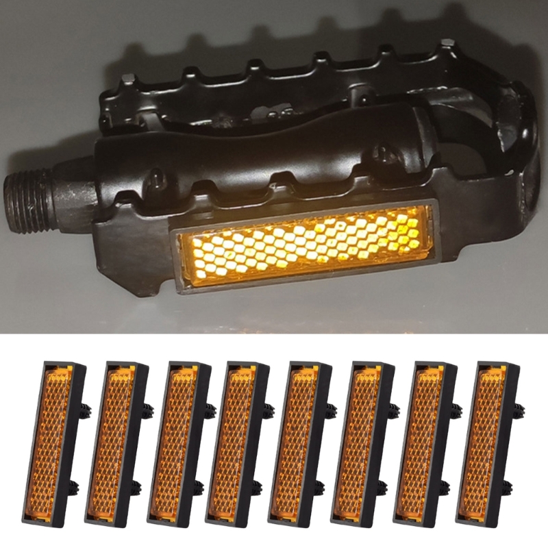 8Pcs/Set Pedal Reflector Reinf - Spoke Reflector Set recension och pris