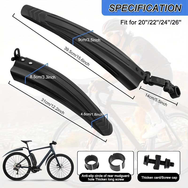 1Set Bike Mudguard Set Bicycle - Fender Mudguard Set recension och pris