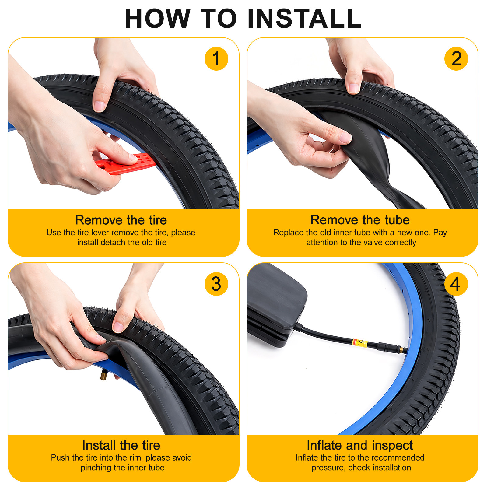 2Pcs Rubber Tube for Bicycle I - Commuting On Road Bike recension och pris