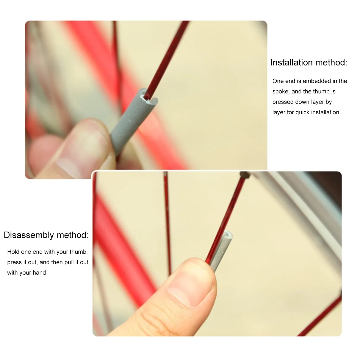 12pcs/set Bicycle Spoke ABS Hi - Spoke Reflector Set recension och pris