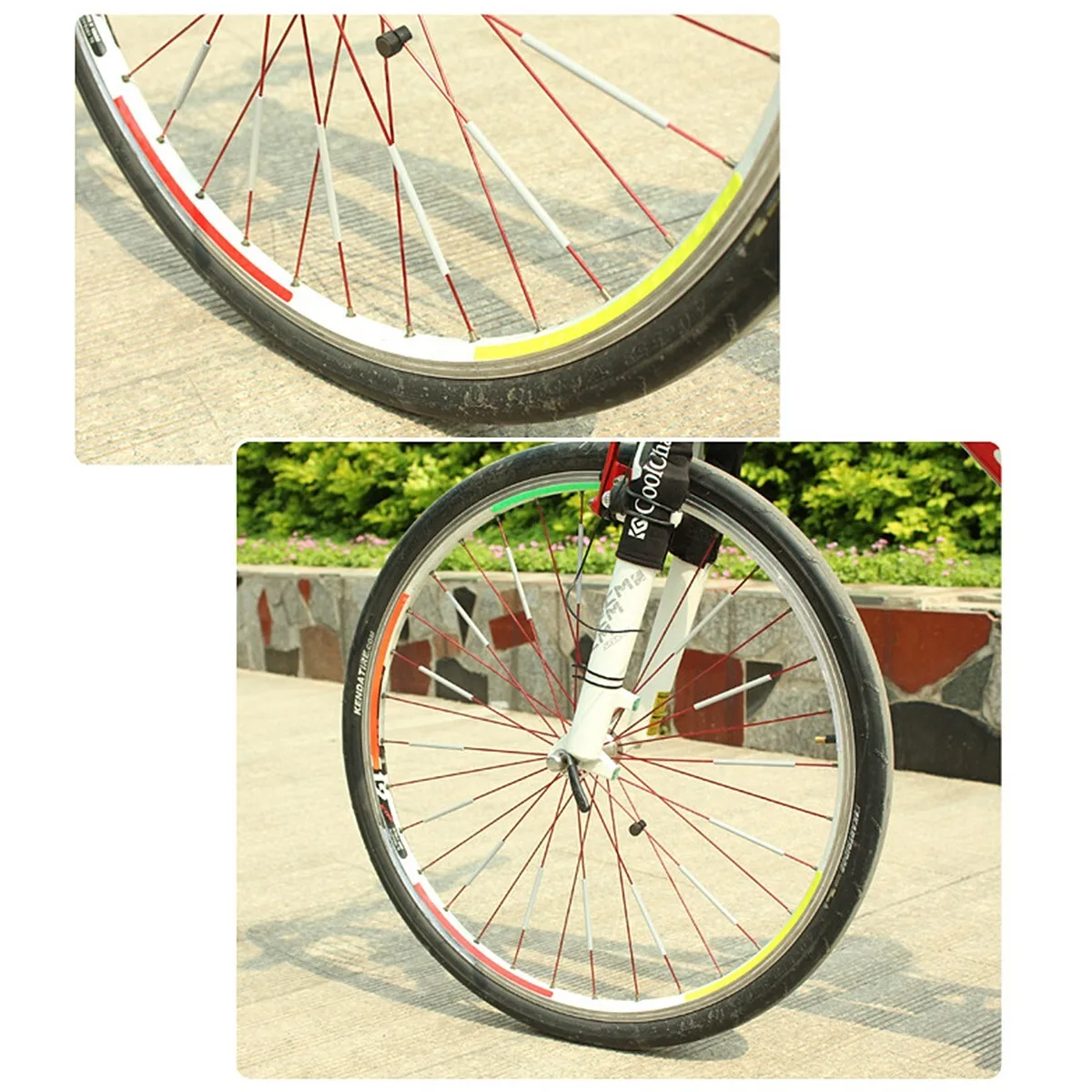 12pcs/set Bicycle Spoke ABS Hi - Spoke Reflector Set recension och pris