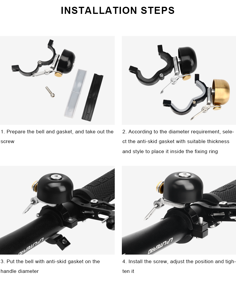Retro Bicycle Bell Copper Clas - Bell Handlebar Ring recension och pris