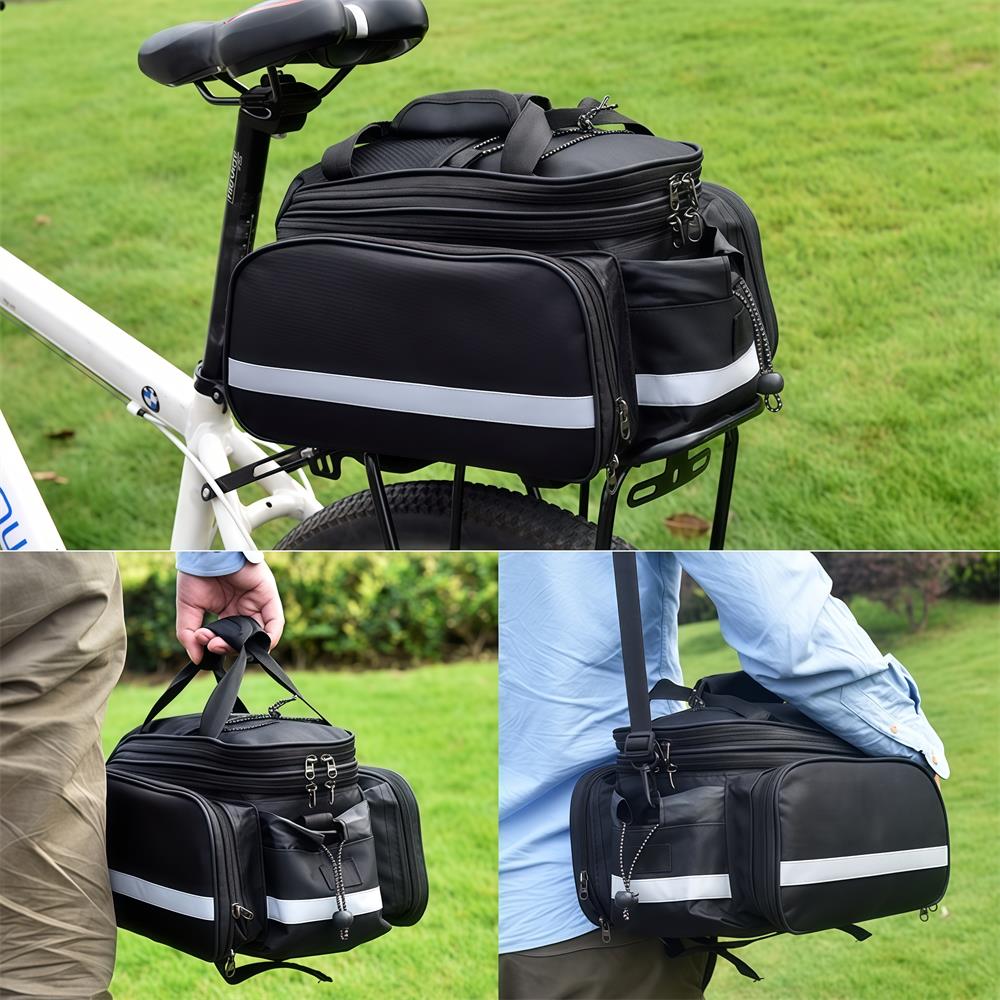 Bike Rear Rack Bag Bicycle Tru - Cycling Commute Rain recension och pris