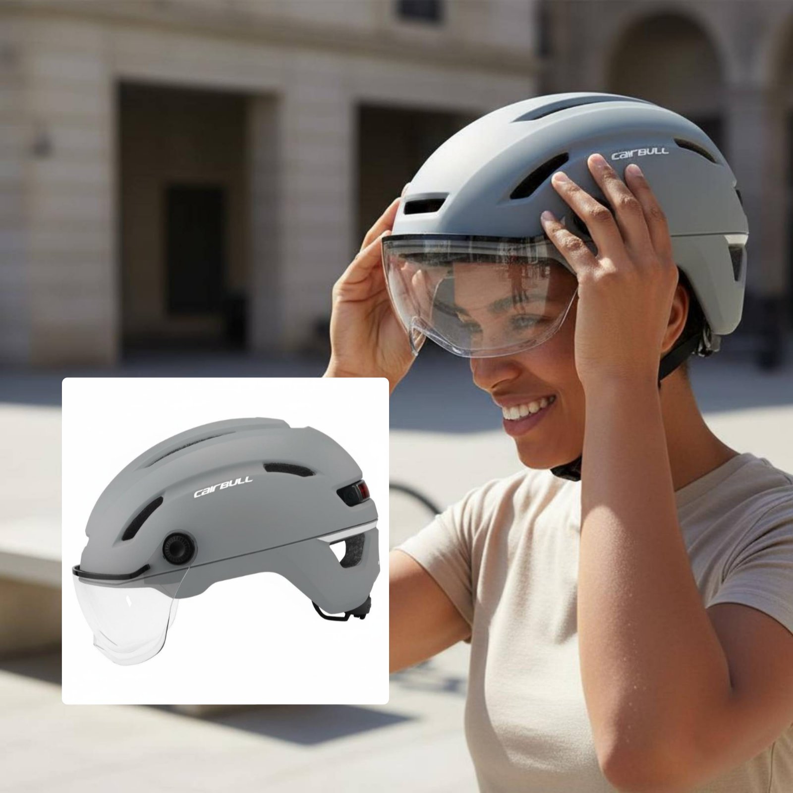 Electric Bicycle Commuter Helm - Commute Cycling Helmet recension och pris