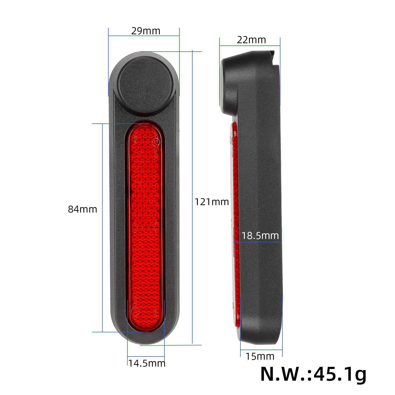 Rear Wheel Decorative Covers w - Spoke Reflector Set recension och pris