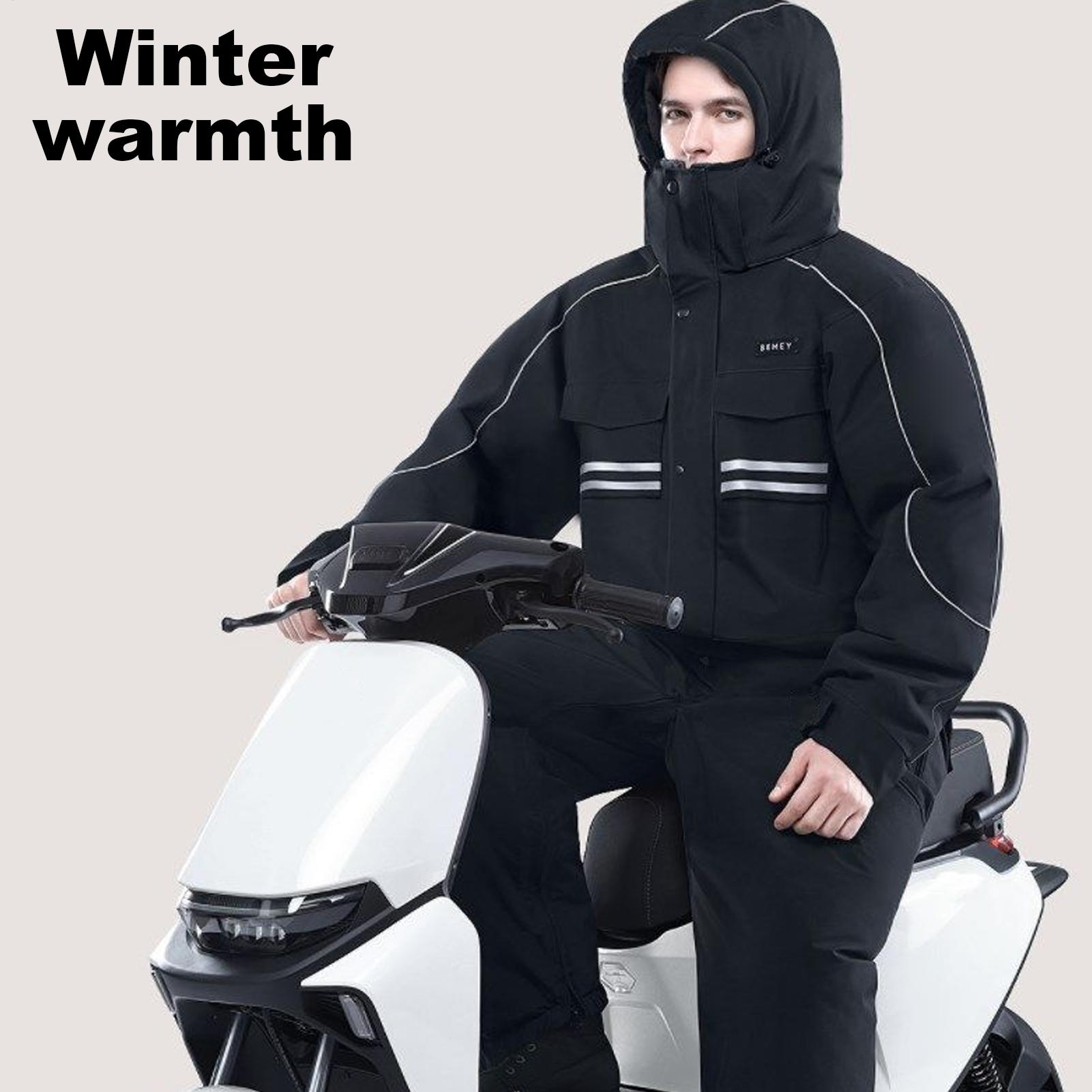 Motorcycle Winter Jacket 4-Poc - Cycling Commute Jacket recension och pris