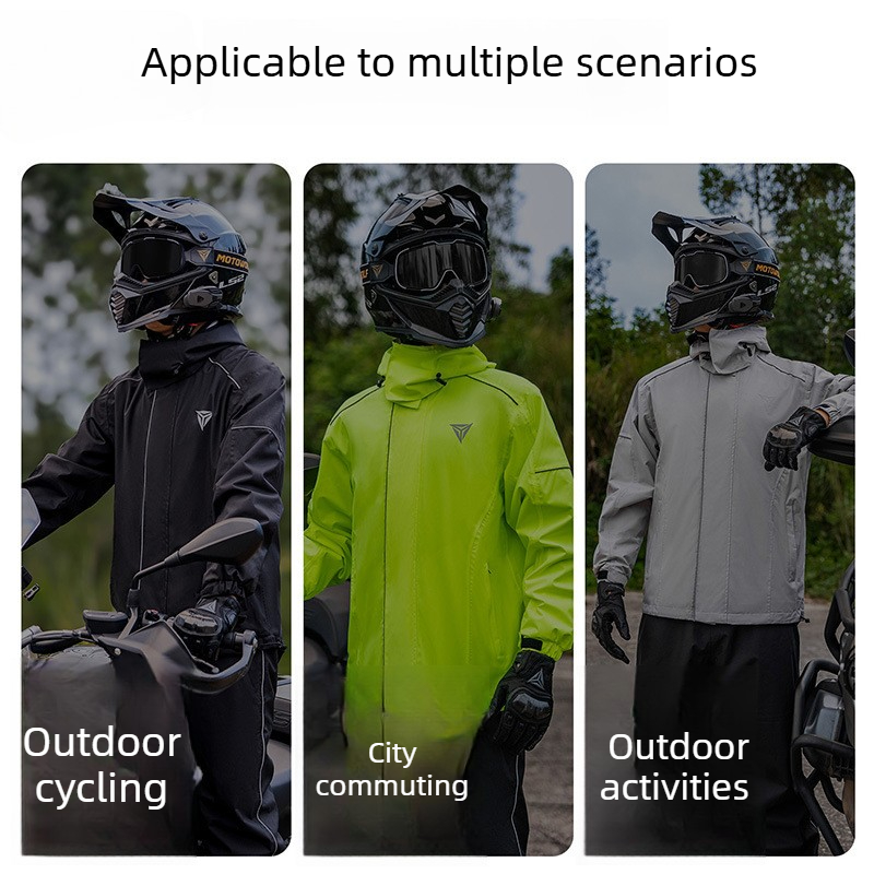 Motorcycle Rain Suit Waterproo - Cycling Commute Rain recension och pris