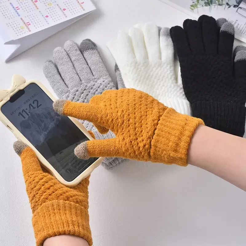 1-10Pairs Thick Knit Touchscre - Winter Cycling Commute recension och pris