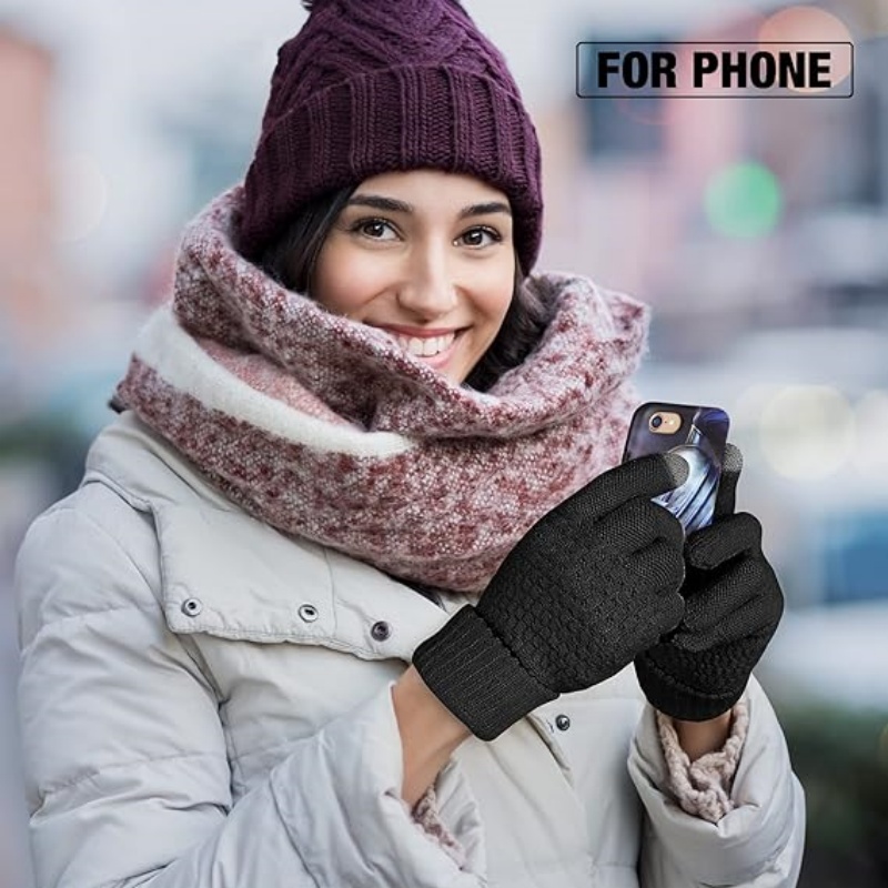 1-10Pairs Thick Knit Touchscre - Winter Cycling Commute recension och pris