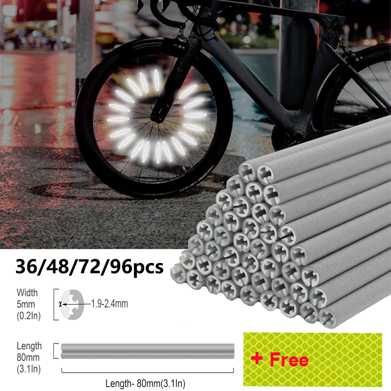 36/48/72/96Pieces 8cm Spoke Re - Spoke Reflector Set recension och pris