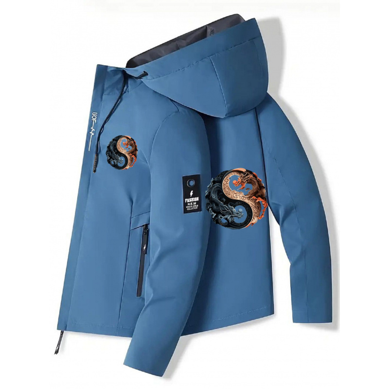 Men's Hooded Jacket - Zippered - Cycling Commute Jacket recension och pris