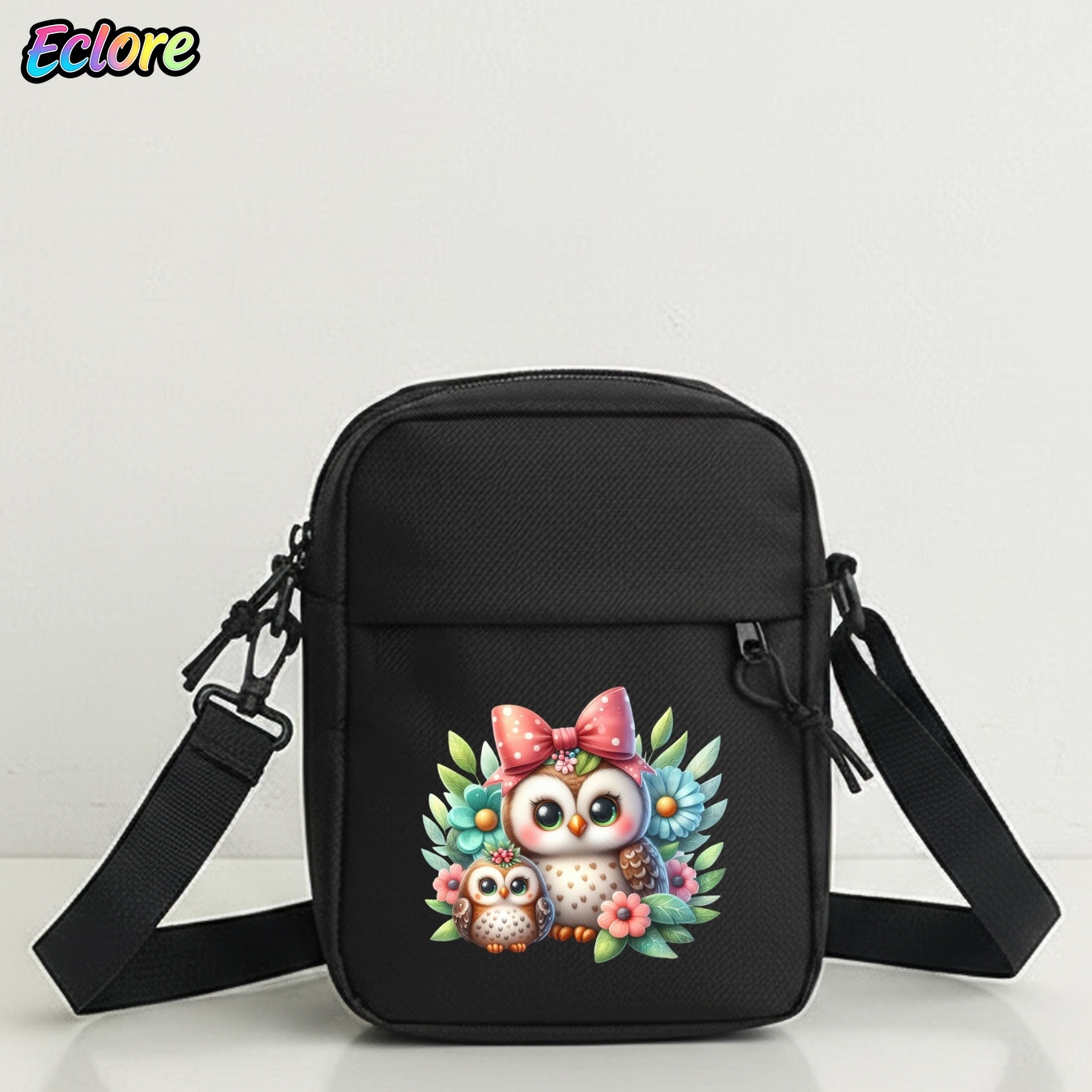 Owl Print Oxford Shoulder Bag  - Cycling To Work recension och pris