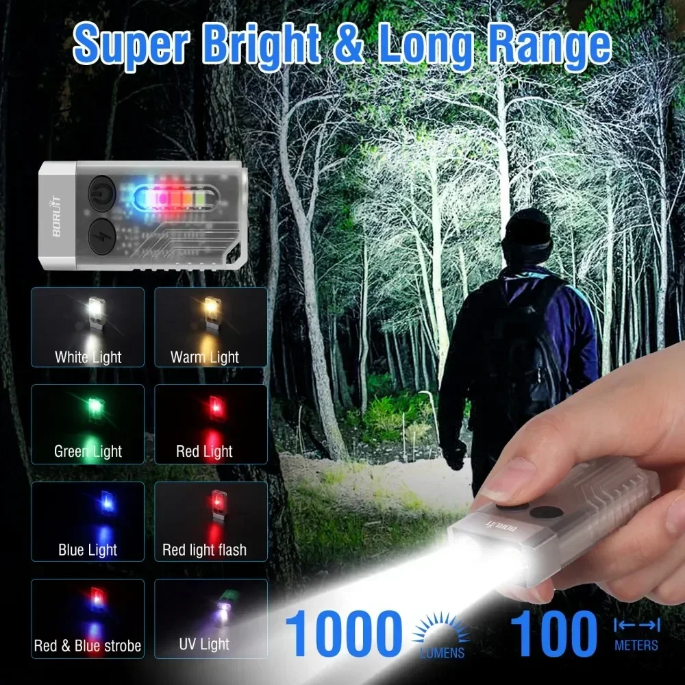 BORUiT V10 Keychain UV LED EDC - Cycling To Work recension och pris