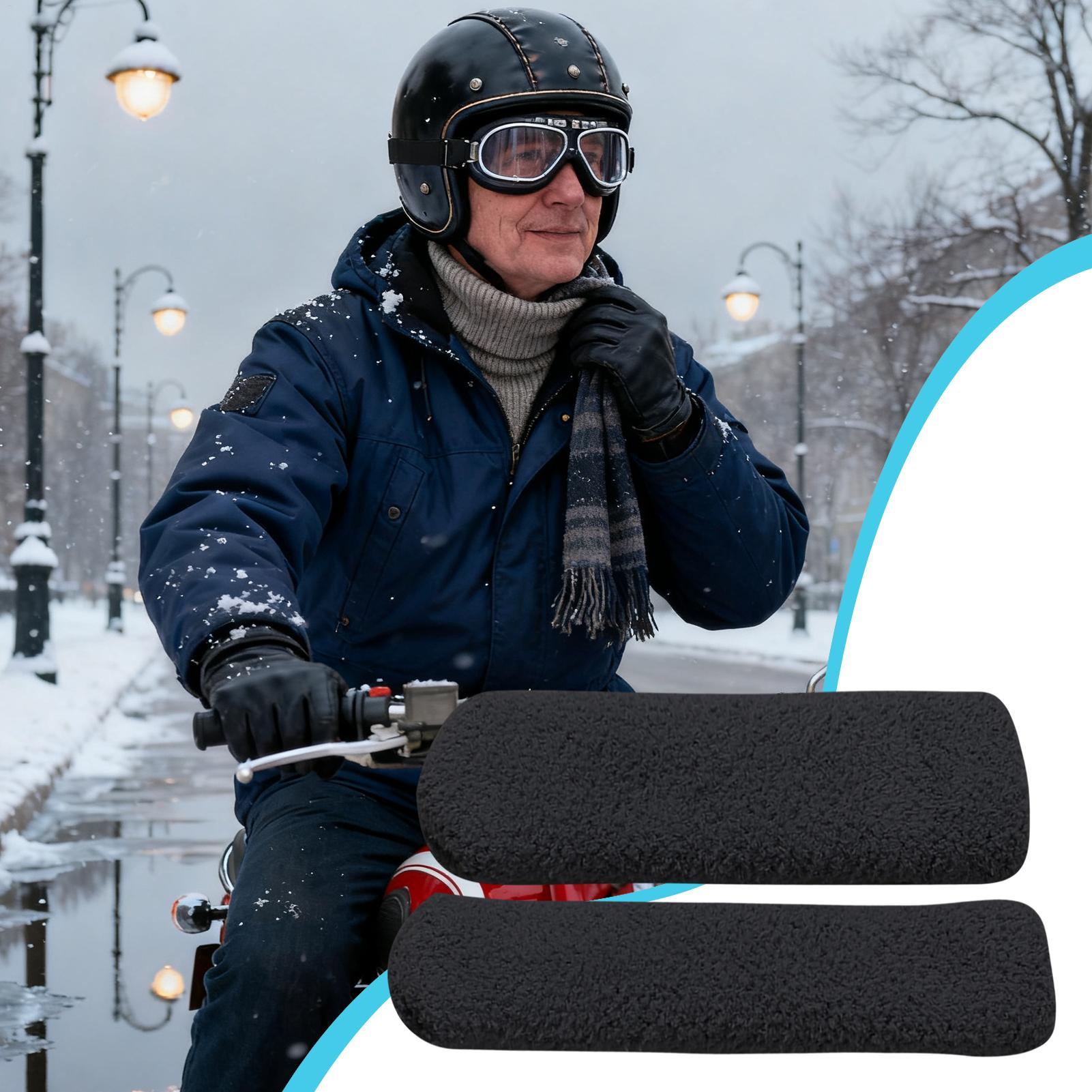 Motorcycle Handlebar Covers St - Winter Cycling Commute recension och pris