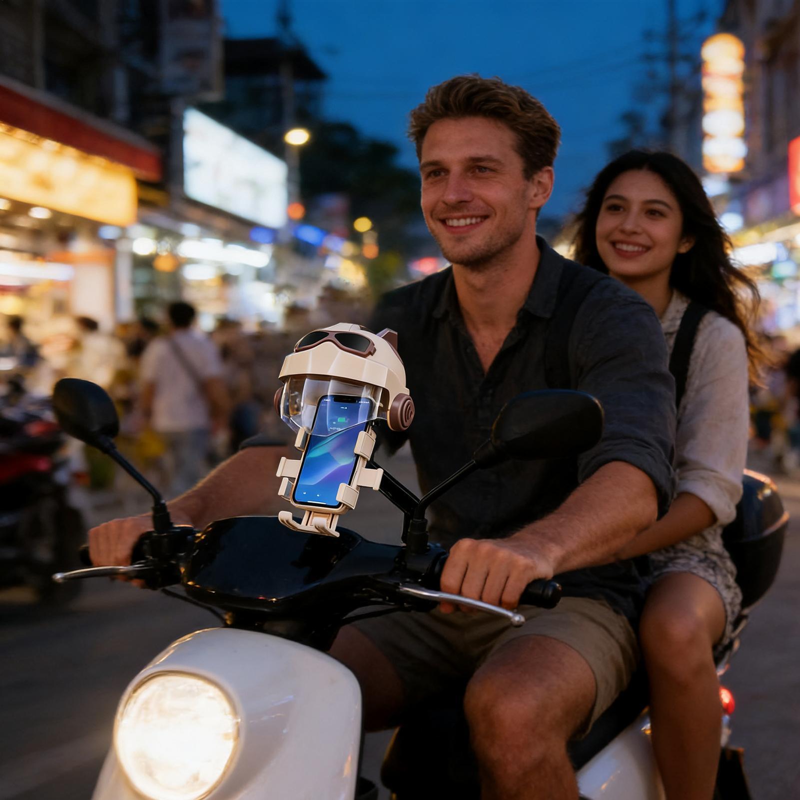 Phone Holder Helmet Sun Rain P - Commuting With Road Bike recension och pris