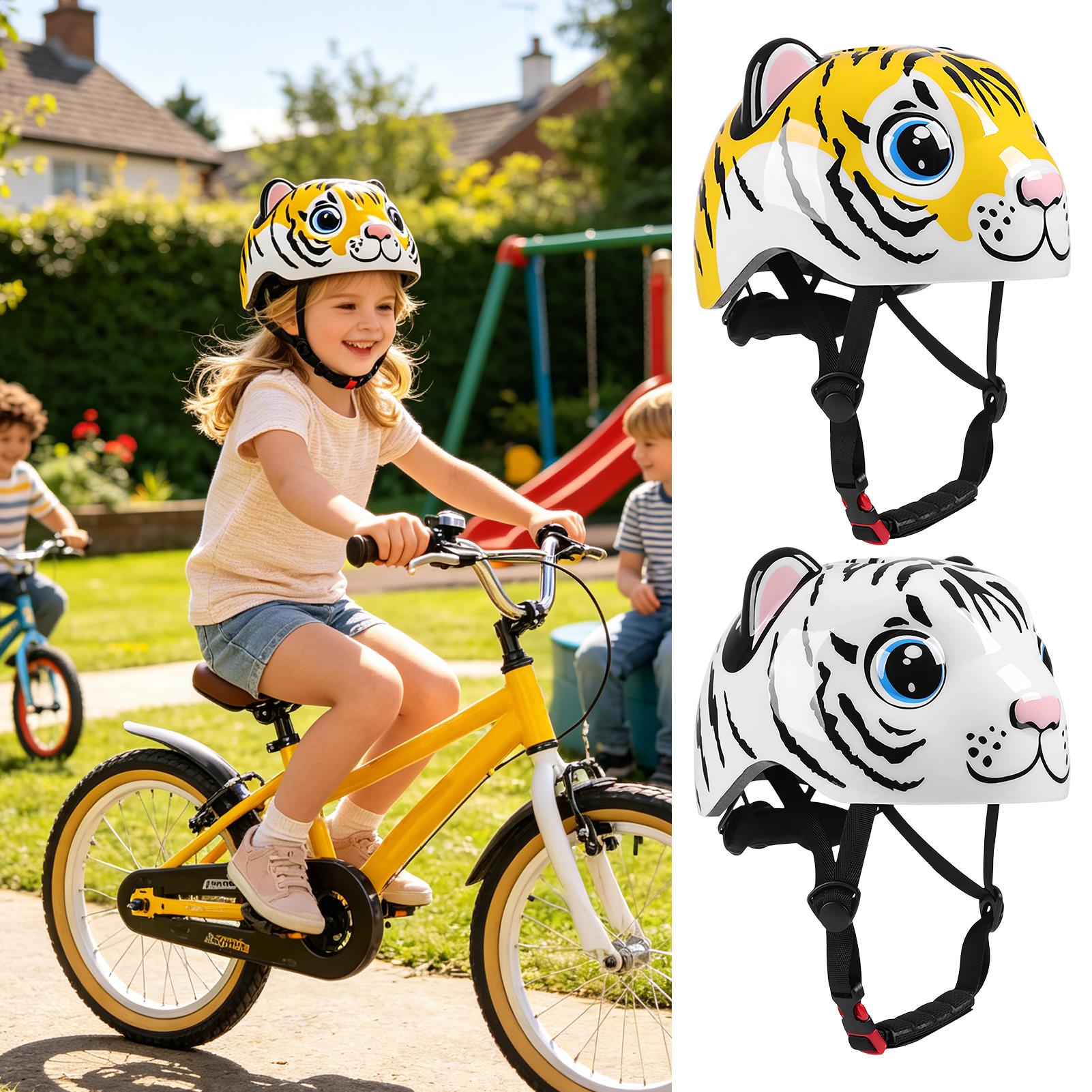 Kids Helmet Tiger Pattern Adju - Commute Cycling Helmet recension och pris