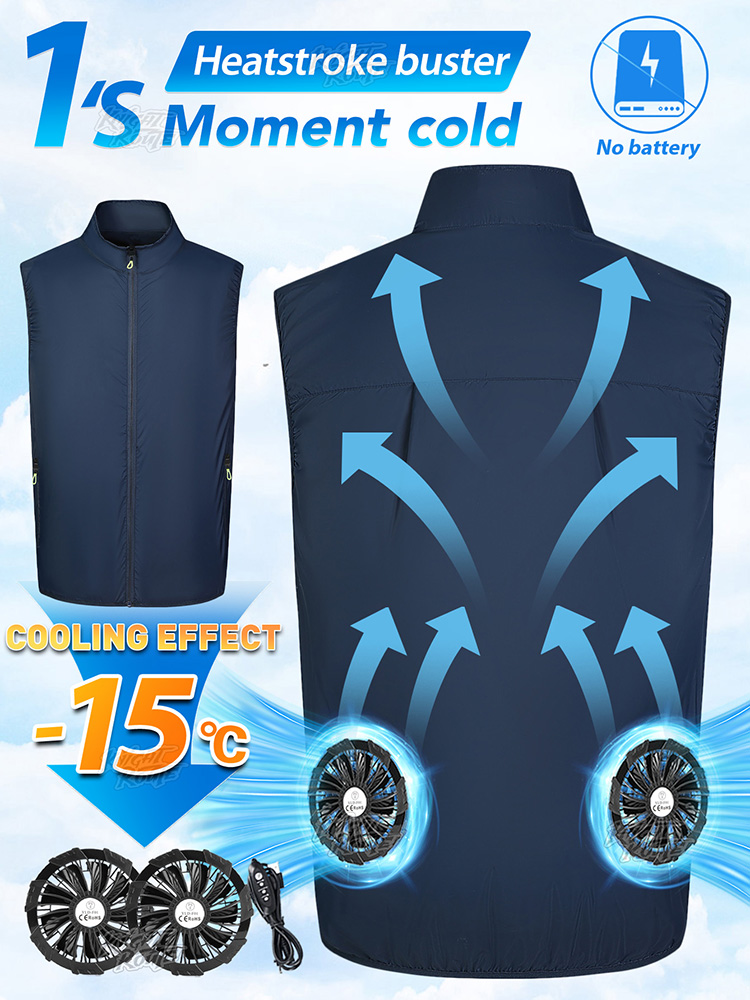 Fan Vest Wearable Cooling Air- - Cycling Commute Clothes recension och pris
