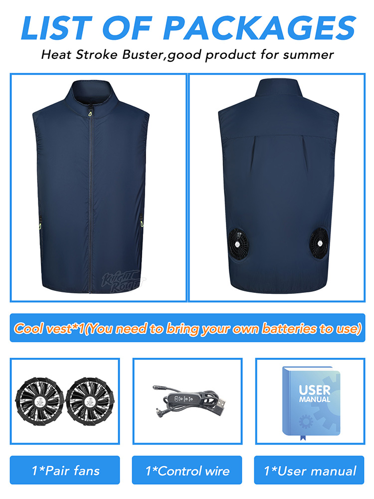 Fan Vest Wearable Cooling Air- - Cycling Commute Clothes recension och pris