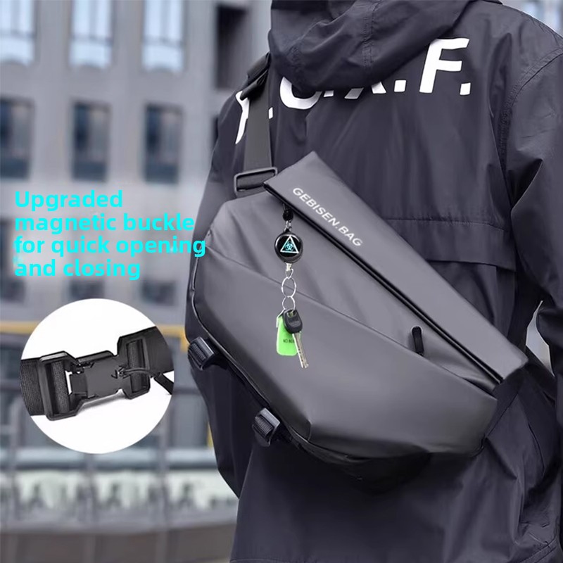 Magnetic Buckle Men Crossbody  - Cycling To Commute recension och pris